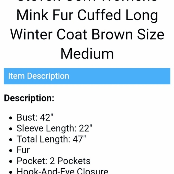 🔥🔥LAST CHANCE SALE🔥🔥STEVEN CORN🔥🔥FULL MINK🔥🔥🔥 - Picture 8 of 13
